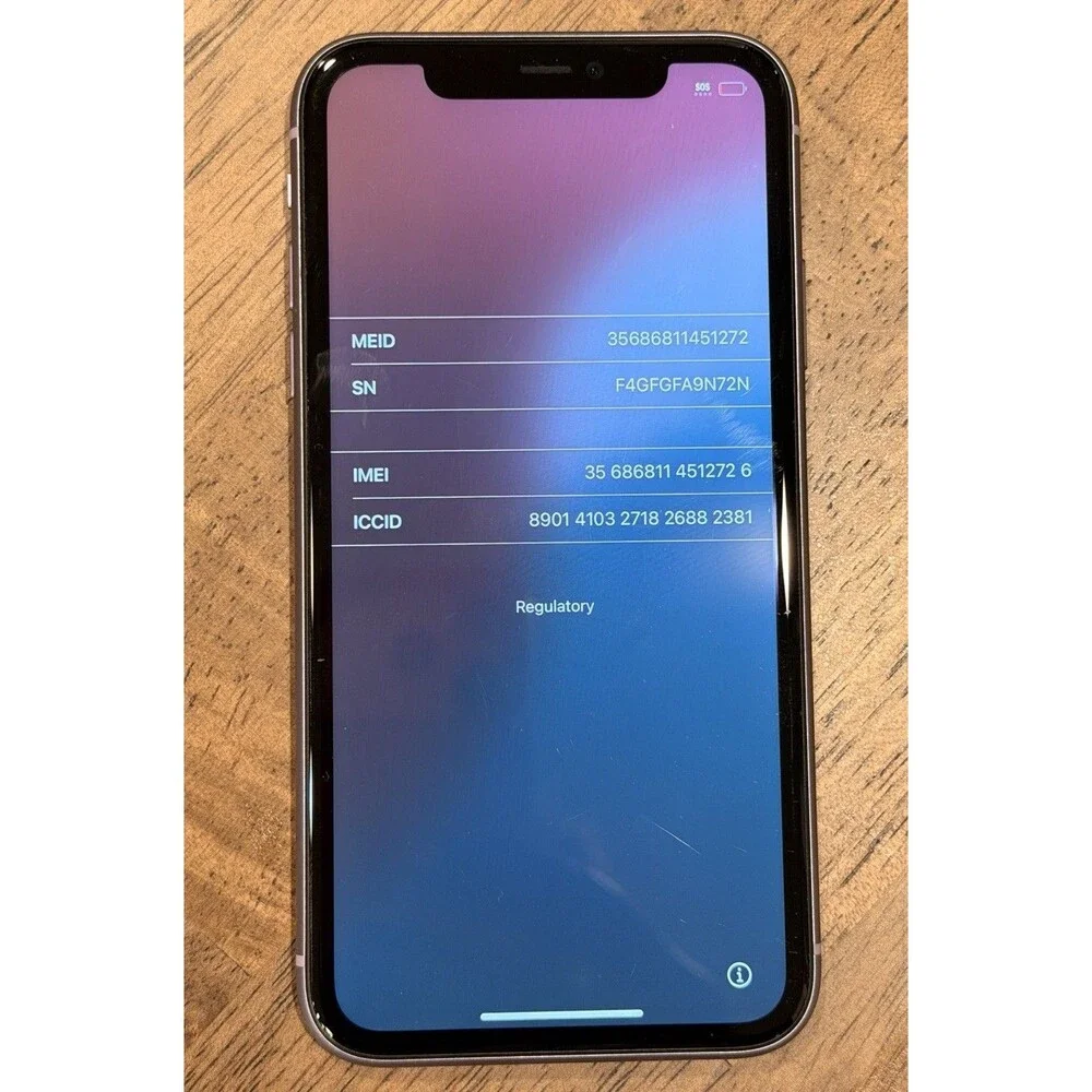 Iphone 11 64 Gb Unlocked Purple MH8H3LL/A Excellent Condition 95% Battery Health